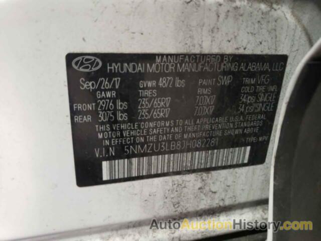 HYUNDAI SANTA FE, 5NMZU3LB8JH082281