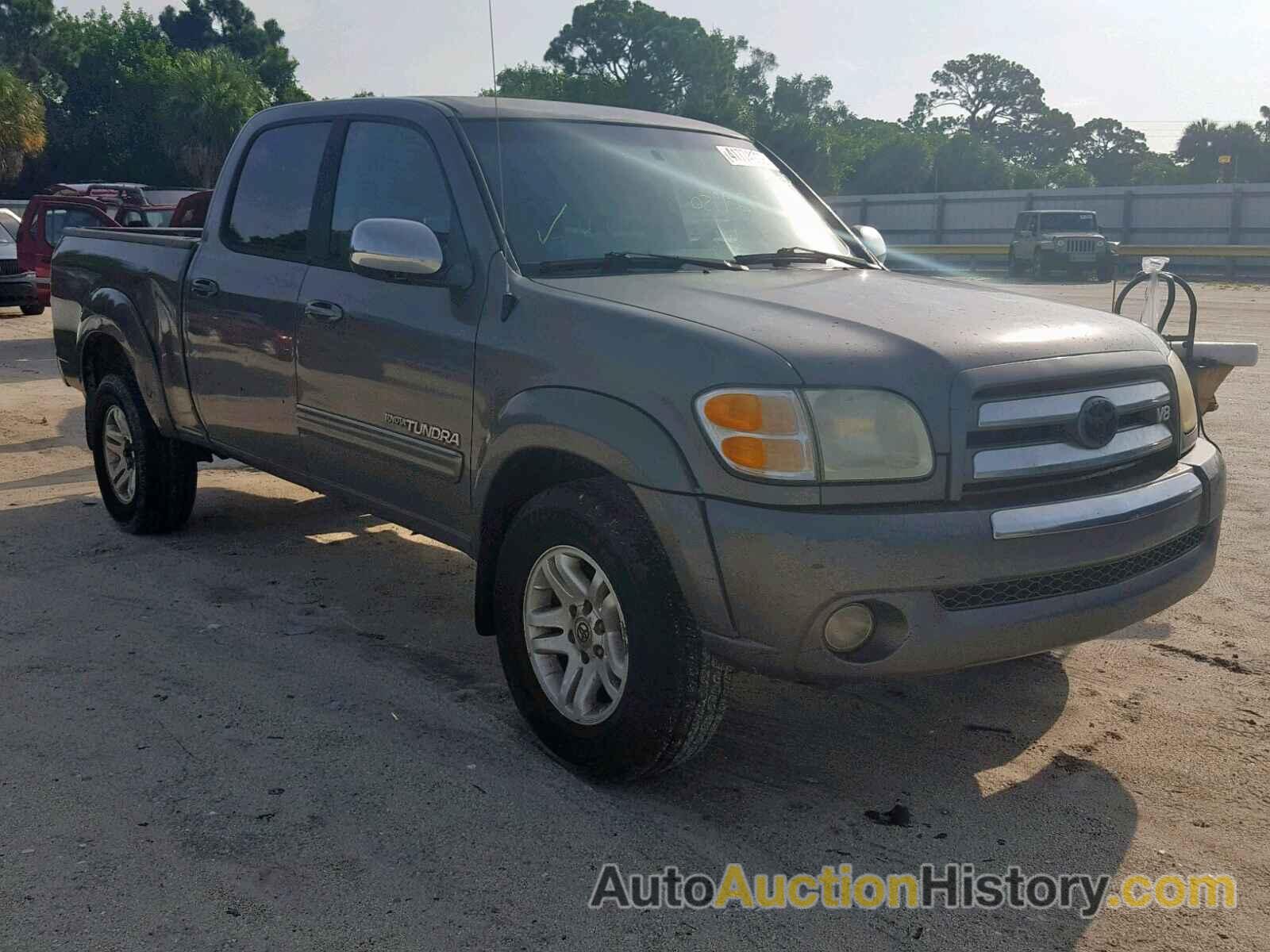 2004 TOYOTA TUNDRA DOUBLE CAB SR5, 5TBET34154S446416