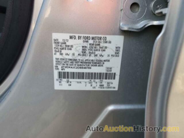 FORD EDGE SEL, 2FMDK4JC2DBB48789