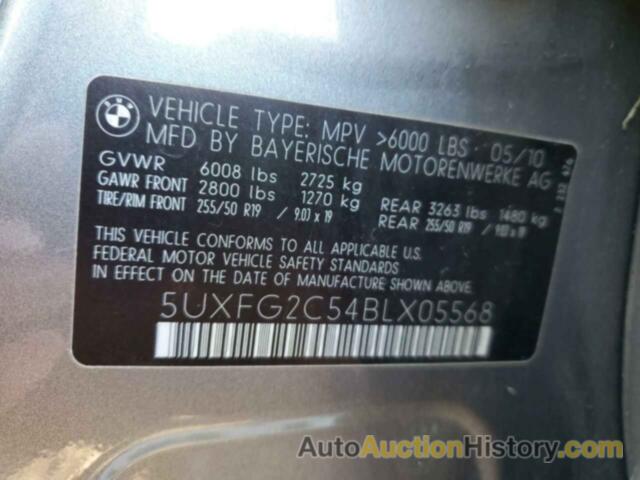 BMW X6 XDRIVE35I, 5UXFG2C54BLX05568