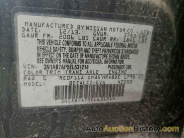 NISSAN SENTRA S, 3N1AB7AP5EL631214