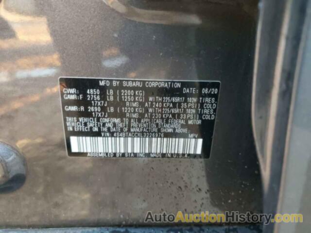 SUBARU OUTBACK PREMIUM, 4S4BTACCXL3226976