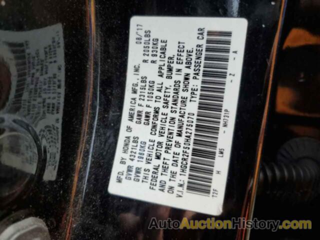 HONDA ACCORD SPORT, 1HGCR2F50HA275070