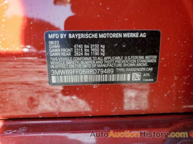 BMW 3 SERIES, 3MW89FF06R8D79489
