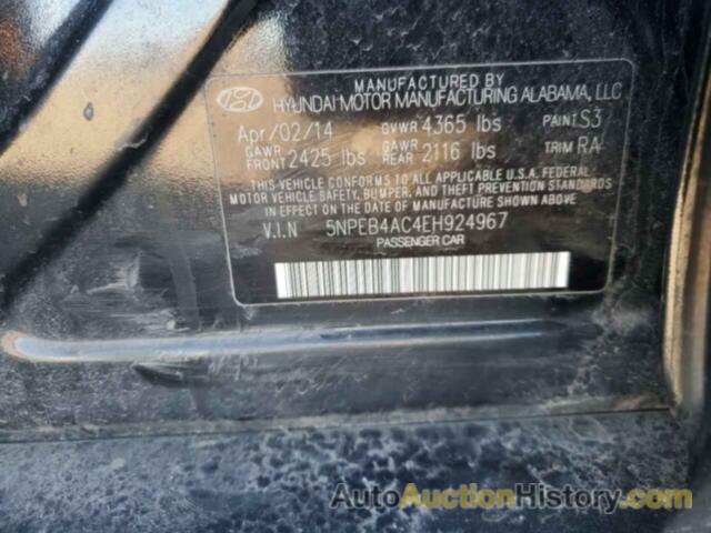 HYUNDAI SONATA GLS, 5NPEB4AC4EH924967