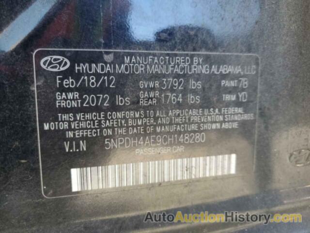 HYUNDAI ELANTRA GLS, 5NPDH4AE9CH148280