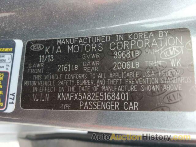 KIA FORTE EX, KNAFX5A82E5168401