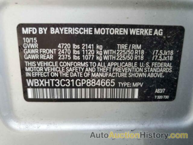 BMW X1 XDRIVE28I, WBXHT3C31GP884665