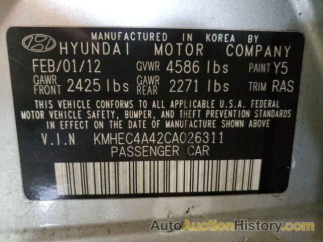 HYUNDAI SONATA HYBRID, KMHEC4A42CA026311