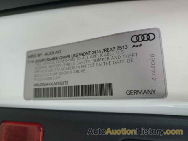 AUDI A4 PREMIUM, WAUDNAF4XLN005973