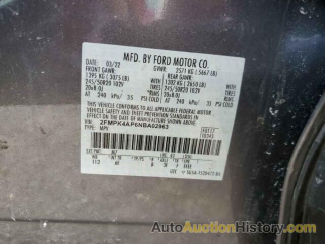 FORD EDGE ST, 2FMPK4AP6NBA02963