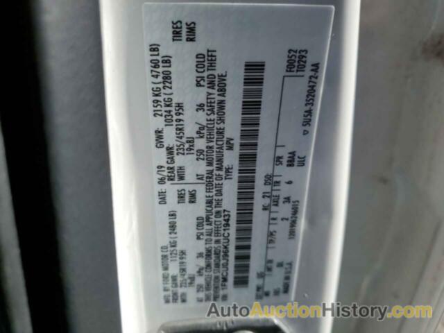 FORD ESCAPE TITANIUM, 1FMCU0J96KUC19437