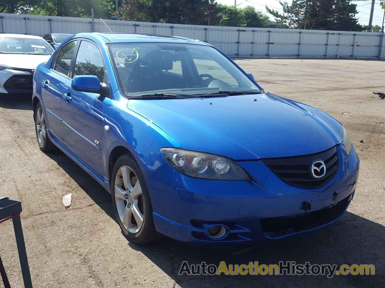 2005 MAZDA 3 S S, JM1BK323X51237088