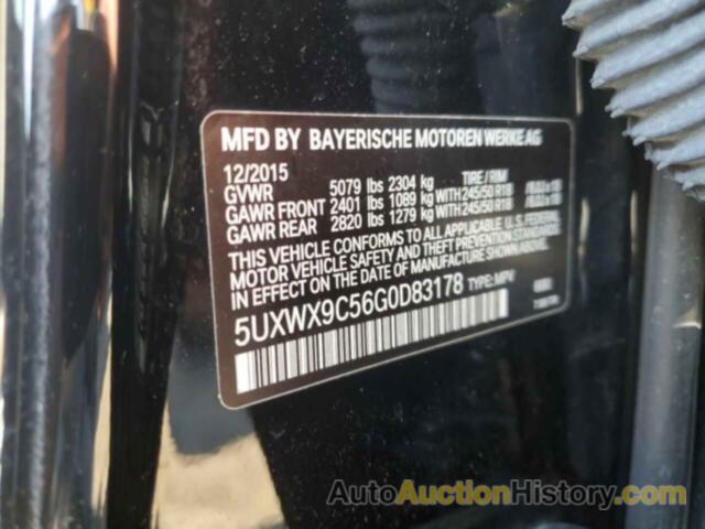 BMW X3 XDRIVE28I, 5UXWX9C56G0D83178