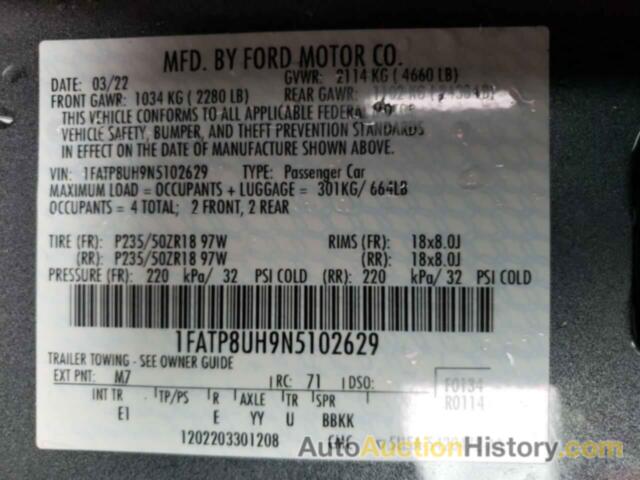 FORD ALL Models, 1FATP8UH9N5102629