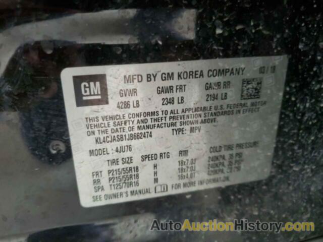 BUICK ENCORE PREFERRED, KL4CJASB1JB662474