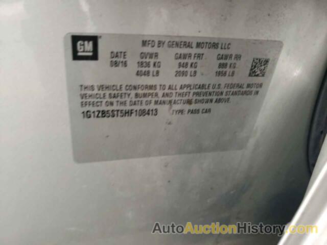 CHEVROLET MALIBU LS, 1G1ZB5ST5HF108413