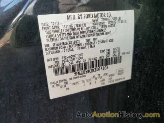 FORD FLEX SE, 2FMGK5BC0CBD16803