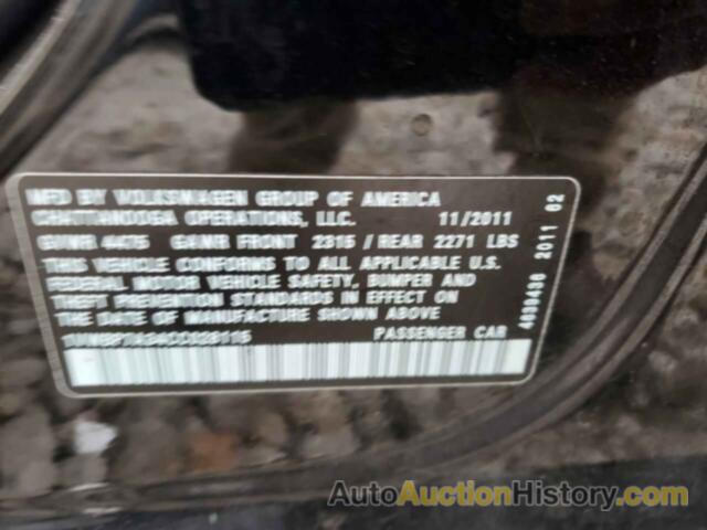 VOLKSWAGEN PASSAT SE, 1VWBP7A34CC028115