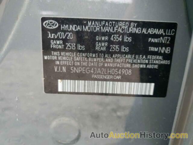 HYUNDAI SONATA SE, 5NPEG4JA2LH054908