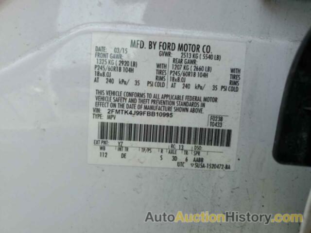 FORD EDGE SEL, 2FMTK4J99FBB10995