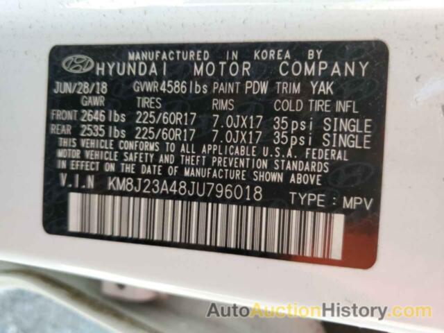 HYUNDAI TUCSON SE, KM8J23A48JU796018