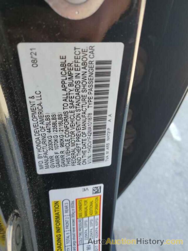 HONDA ACCORD SPORT SE, 1HGCV1F42MA101878