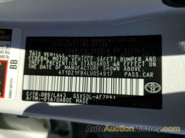 TOYOTA AVALON LIMITED, 4T1DZ1FB4LU054917