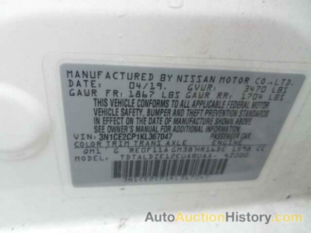 NISSAN VERSA S, 3N1CE2CP1KL367047