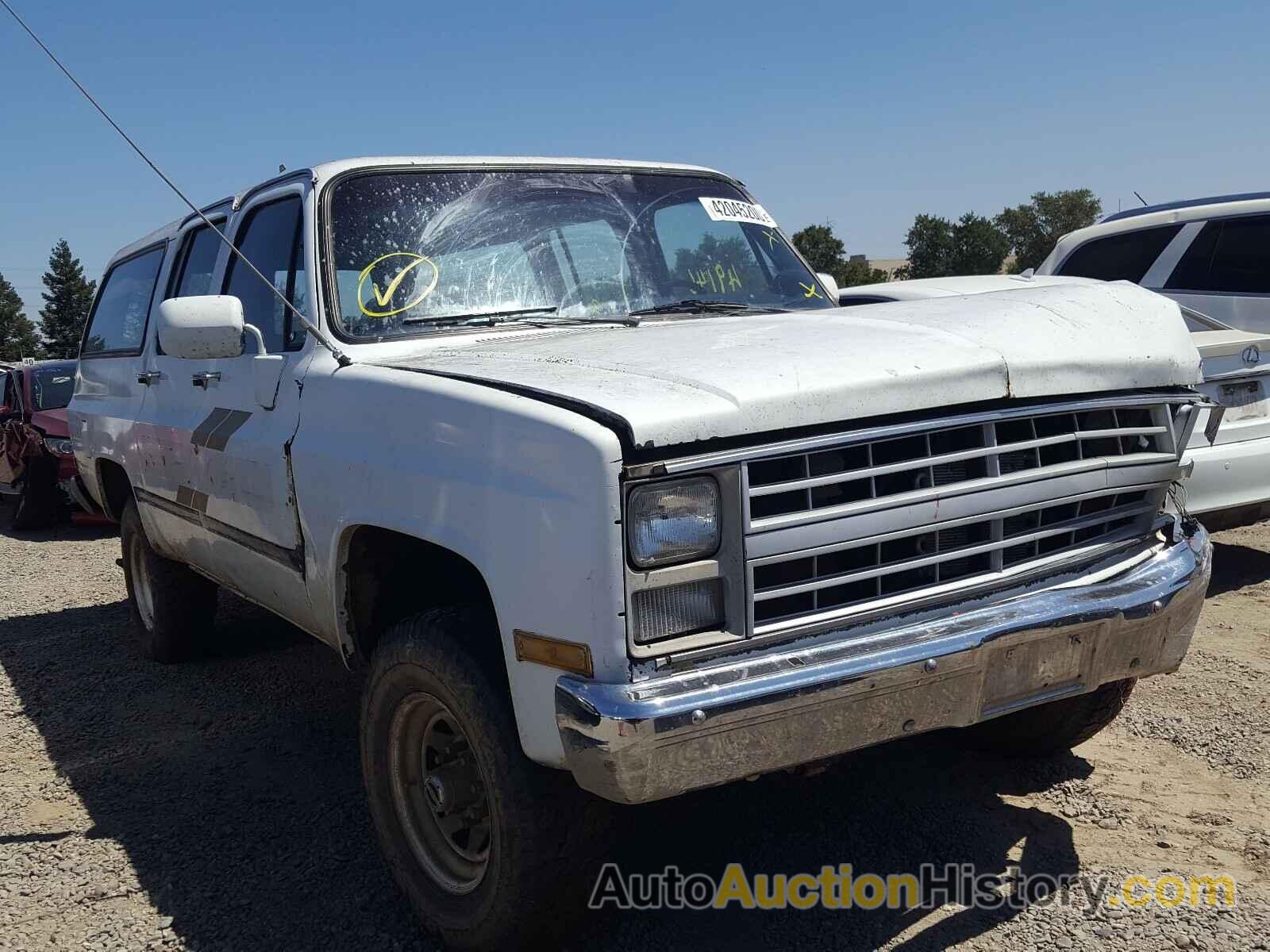 1986 CHEVROLET SUBURBAN K2, 1G8GK26M0GF194920