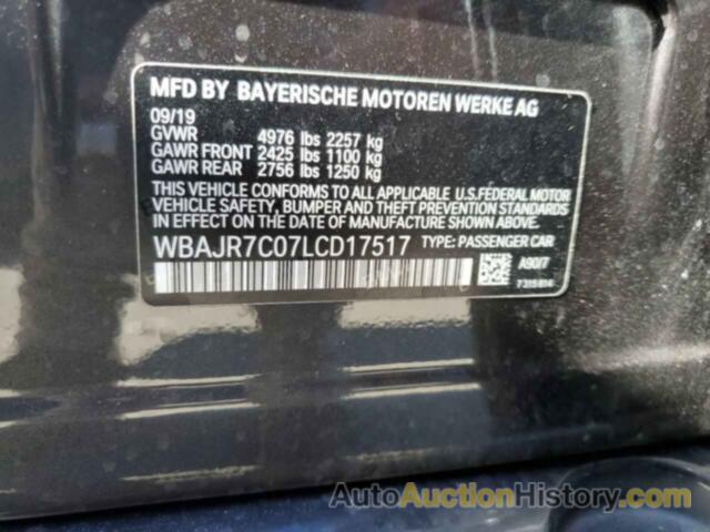 BMW 5 SERIES XI, WBAJR7C07LCD17517