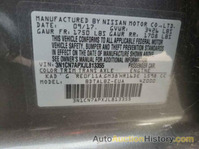 NISSAN VERSA S, 3N1CN7APXJL813355