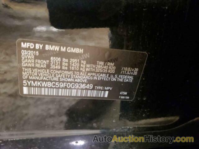 BMW X6 M, 5YMKW8C59F0G93649