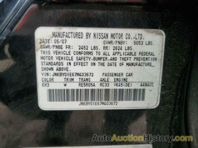 INFINITI M45 BASE, JNKBY01E67M403672