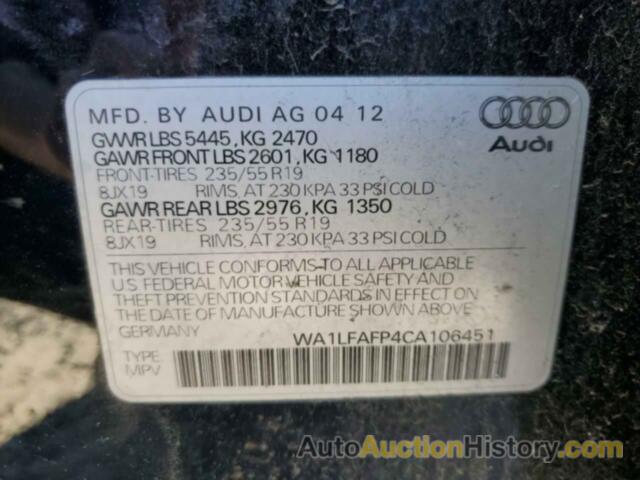 AUDI Q5 PREMIUM PLUS, WA1LFAFP4CA106451