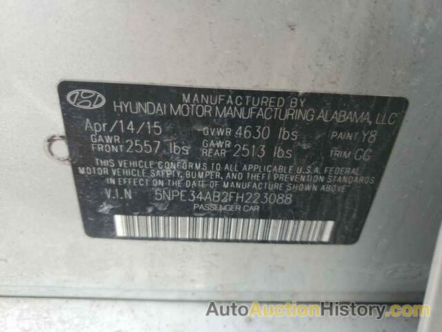 HYUNDAI SONATA SPORT, 5NPE34AB2FH223088