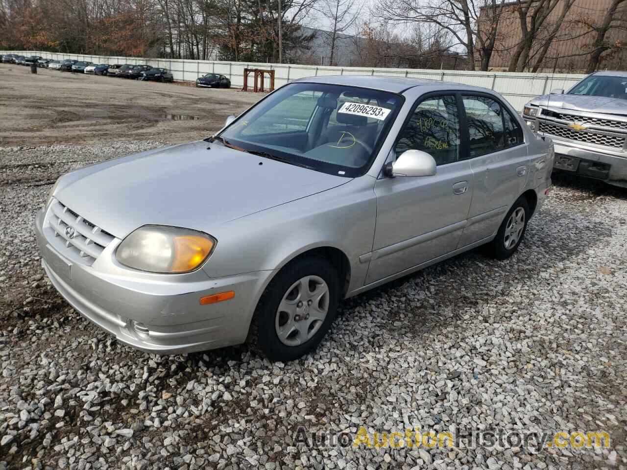 2005 HYUNDAI ACCENT GL, KMHCG45C85U615328