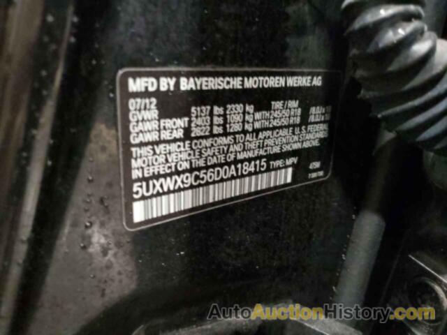 BMW X3 XDRIVE28I, 5UXWX9C56D0A18415