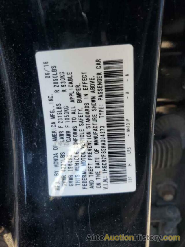 HONDA ACCORD EXL, 1HGCR2F85HA004273