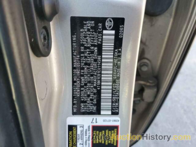 TOYOTA AVALON BASE, 4T1BK1EB1EU114586