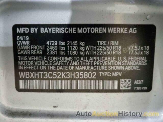 BMW X1 XDRIVE28I, WBXHT3C52K3H35802