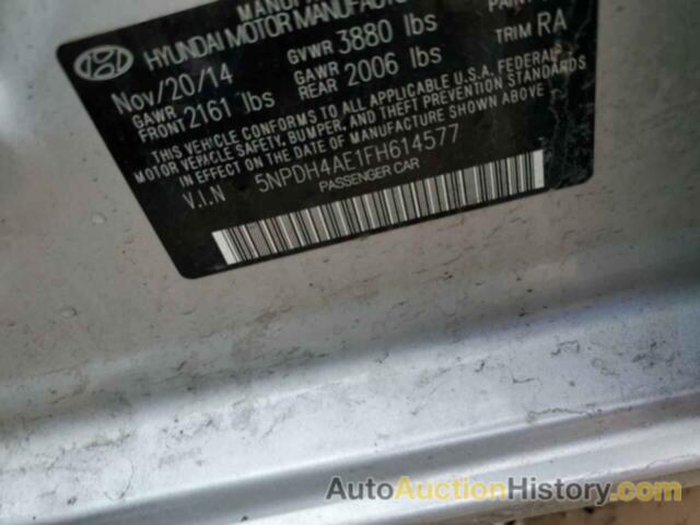 HYUNDAI ELANTRA SE, 5NPDH4AE1FH614577