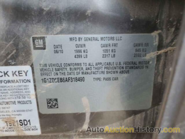 CHEVROLET MALIBU 2LT, 1G1ZD5EB6AF318490