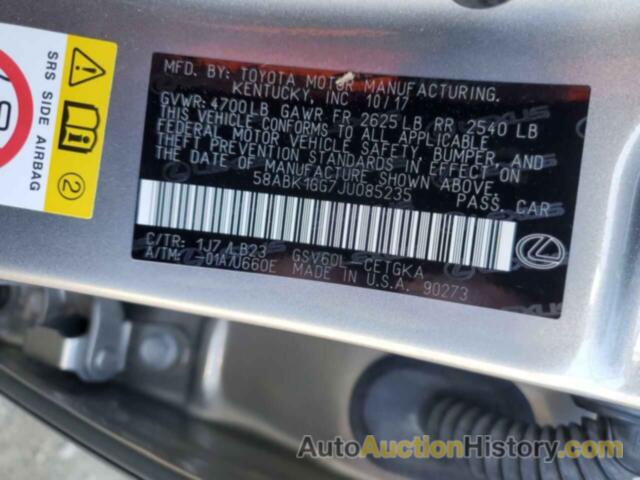 LEXUS ES350 350, 58ABK1GG7JU085235