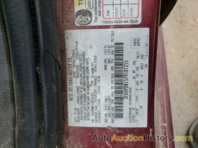 FORD FUSION SEL, 3FAHP08157R101255