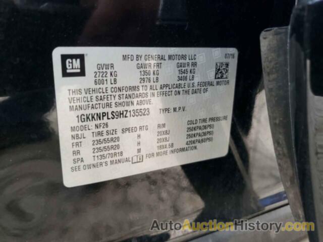 GMC ACADIA DEN DENALI, 1GKKNPLS9HZ135523