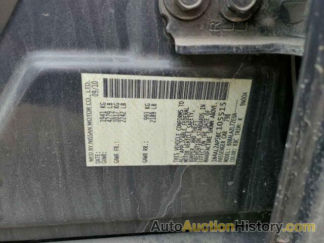 NISSAN ALTIMA BASE, 1N4AL2AP5BC105515