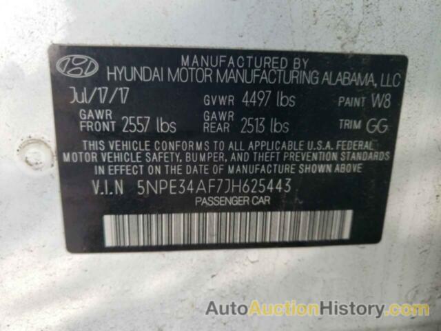 HYUNDAI SONATA SPORT, 5NPE34AF7JH625443