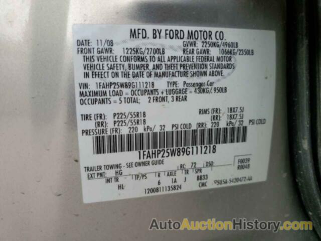 FORD TAURUS LIMITED, 1FAHP25W89G111218