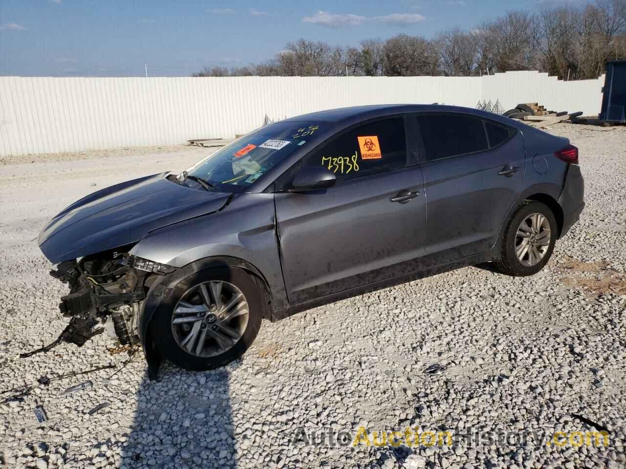 2019 HYUNDAI ELANTRA SEL, 5NPD84LF9KH456201